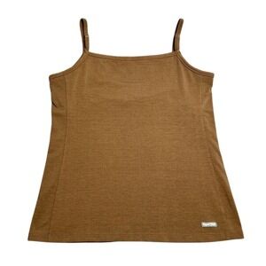 The North‎ Face Vapor Wick Brown Athletic Tank Top Moisture Wicking Performance